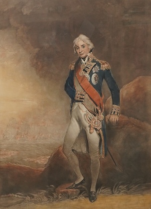 Stewart Wright (act.1923-1932), after John Hoppner, 'Lord Horatio Nelson', signed in pencil, published April 23rd 1924, mezzotint, 64 x 44cm